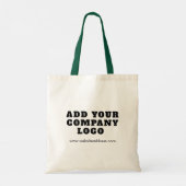 Modern Business Logo Employees and Clients Custom Tote Bag (Achterkant)