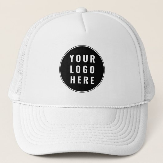 Modern Business Logo Employees Staff Swag Custom Trucker Pet (Voorkant)