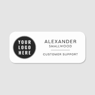 Modern Business Logo en medewerkers Naam Custom Naamplaatje