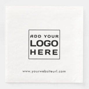 Modern Business Logo en Website Custom Paper Servet
