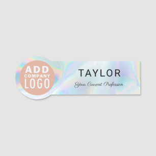 Modern Business Logo Holografisch Personeel Aangep Naamplaatje