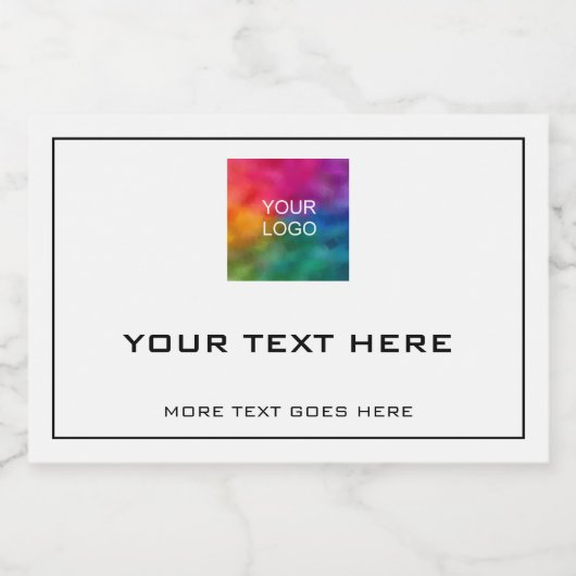 Modern Business Logo Minimal Sjabloon Professional Voedselcontainer Etiket (Enkel label)