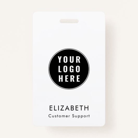 Modern Business Logo Minimalist Team Custom Badge (Voorkant)