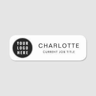 Modern Business Logo Naam Bedrijfsmedewerker Naamplaatje