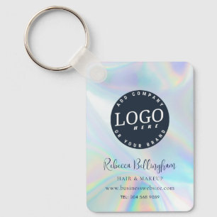 Modern Business Logo Script iriserende promotie Sleutelhanger