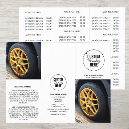 Modern Business Logo Trifold Foto Prijs Brochure