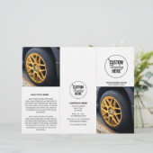 Modern Business Logo Trifold Foto Prijs Brochure (Staand voorkant)