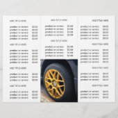 Modern Business Logo Trifold Foto Prijs Brochure (Achterkant)