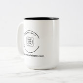 Modern Business Logo Website Two Tone Mug (Devant gauche)
