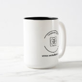 Modern Business Logo Website Two Tone Mug (Devant droit)