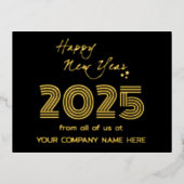 Modern Business Queer Code Bedrijf Folie Feestdagen Briefkaart (Voorkant)