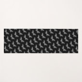 Modern Butterflies Black Yoga Mat (Voorkant (horizontaal))