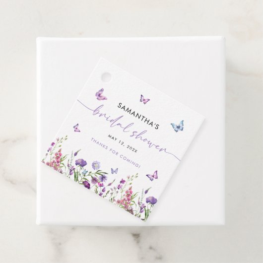 Modern Butterflies Vrijgezellenfeest dank u Bedankjes Labels (In situ)