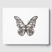 Modern Butterfly Memorial Guest Book Gastenboek (Achterkant)