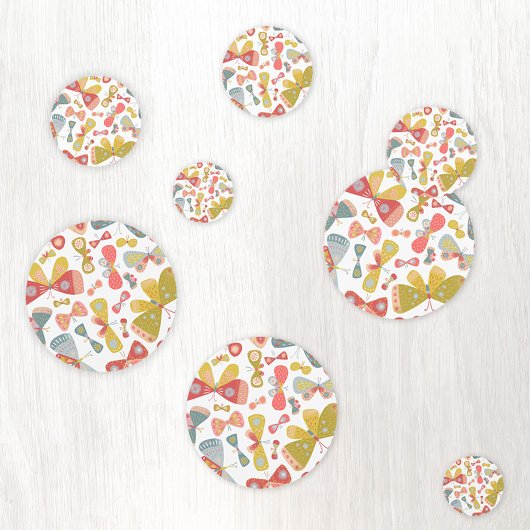 Modern Butterfly Pattern Confetti
