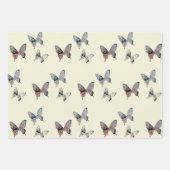 Modern Butterfly Pattern Inpakpapier Vel (Voorkant 2)