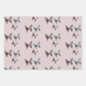 Modern Butterfly Pattern Inpakpapier Vel (Voorkant)
