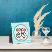 Modern Butterfly Personalized Chevron Kinder desig Fotoplaat (Insitu)