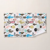 Modern Cactus Geometric Pattern Bad Handdoek (Handdoek)