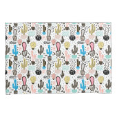 Modern Cactus Geometric Pattern Kussensloop (Voorkant-Rechts)