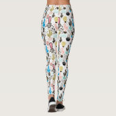 Modern Cactus Geometric Pattern Leggings (Achterkant)