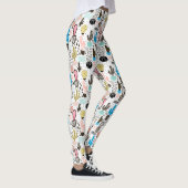 Modern Cactus Geometric Pattern Leggings (Rechts)