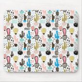 Modern Cactus Geometric Pattern Muismat (Voorkant)