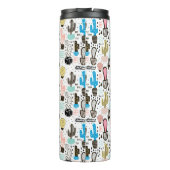 Modern Cactus Geometric Pattern Thermosbeker (Achterkant)