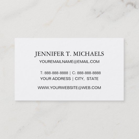 Modern Cactus Geometric Pattern Visitekaartje (Achterkant)