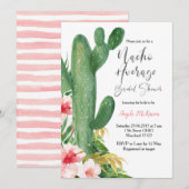 Modern Cactus Nacho Gemiddeld Vrijgezellenfeest Kaart (Voorkant / Achterkant)