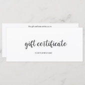 Modern cadeaubon (Voorkant / Achterkant)