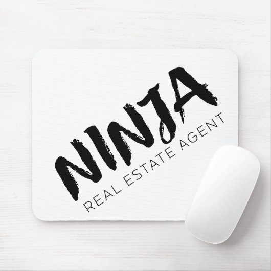 Modern Caligraphy Realtor Mousepad Muismat (Met muis)