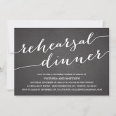 MODERN CALLIGRAFIE | REHEARSAL DINER INVITATION KAART (Voorkant)