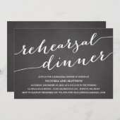 MODERN CALLIGRAFIE | REHEARSAL DINER INVITATION KAART (Voorkant / Achterkant)