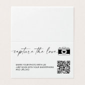 Modern Calligraphy Capture The Love QR code (Outside Unfolded)