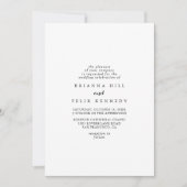 Modern Calligraphy Diamond Wedding Kaart (Voorkant)