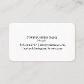 Modern Calligraphy Glitter Minimalist  Klantenkaartje (Achterkant)