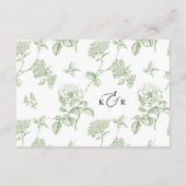 Modern Calligraphy Script Simple Wedding Details Informatiekaartje (Achterkant)