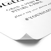 Modern Calligraphy Selfie Station Bord Poster (Hoek)