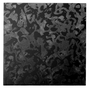 Modern Camo-Black en Dark Gray-camouflage Tegeltje