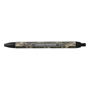 Modern Camouflage Pattern Name Black Zwarte Inkt Pen