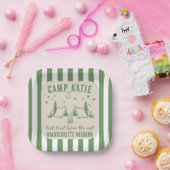Modern Camp Bachelorette Party Papieren Bordje (Feest)