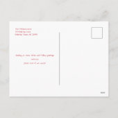 Modern Candy Cane Stripe Kerstfoto Briefkaart (Achterkant)