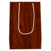 Modern Capricorn-symbool in Mahogany Style-afdruk Medium Cadeauzakje (Achterkant)