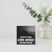 Modern Car Wash Automotive Cleaning QR Code Vierkante Visitekaartje (Staand voorkant)