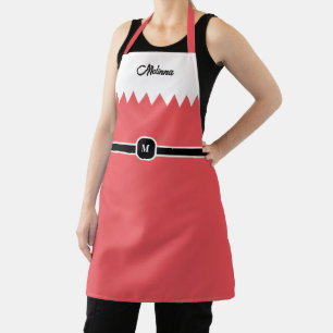 Modern Carmine Red Holiday Monogram Schort