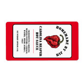 Modern Carolina Reaper Pepper Hot Sauce Label (Voorkant)