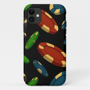 Modern Casino Chips 3D Art Design iPhone 11 Hoesje