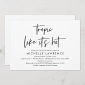 Modern Casual en vun, Vrijgezellenfeest Beach Part Kaart (Voorkant / Achterkant)