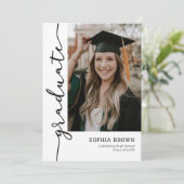 Modern Casual Photo Graduation Party Invitation (Debout devant)